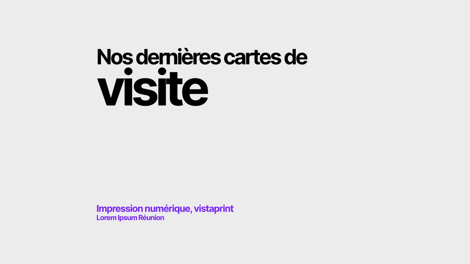 A quoi ressemble une carte de visite faite sur vistaprint?