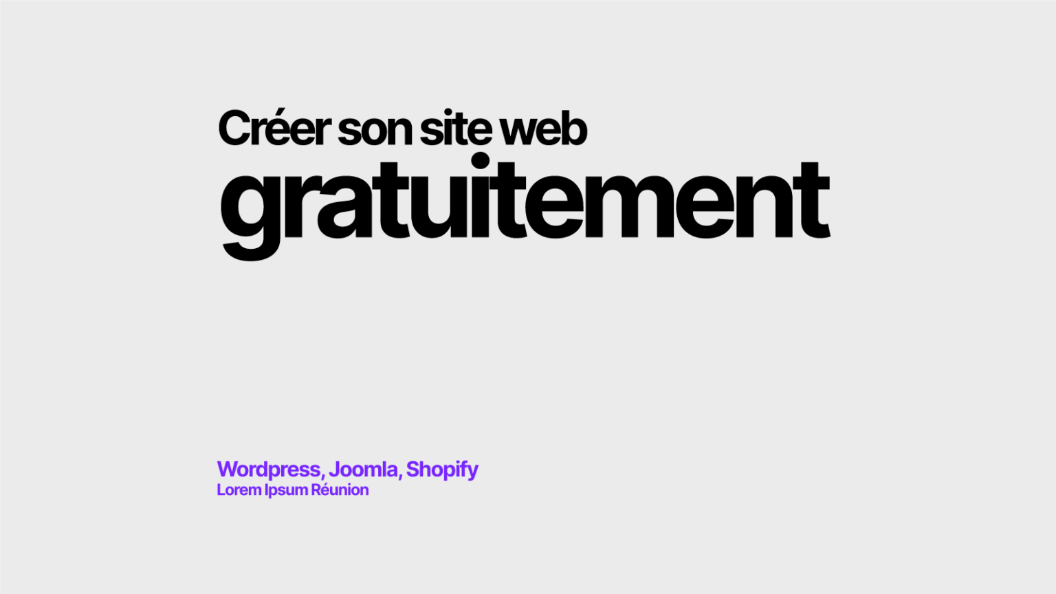 Créer son site internet gratuitement à la Réunion ?