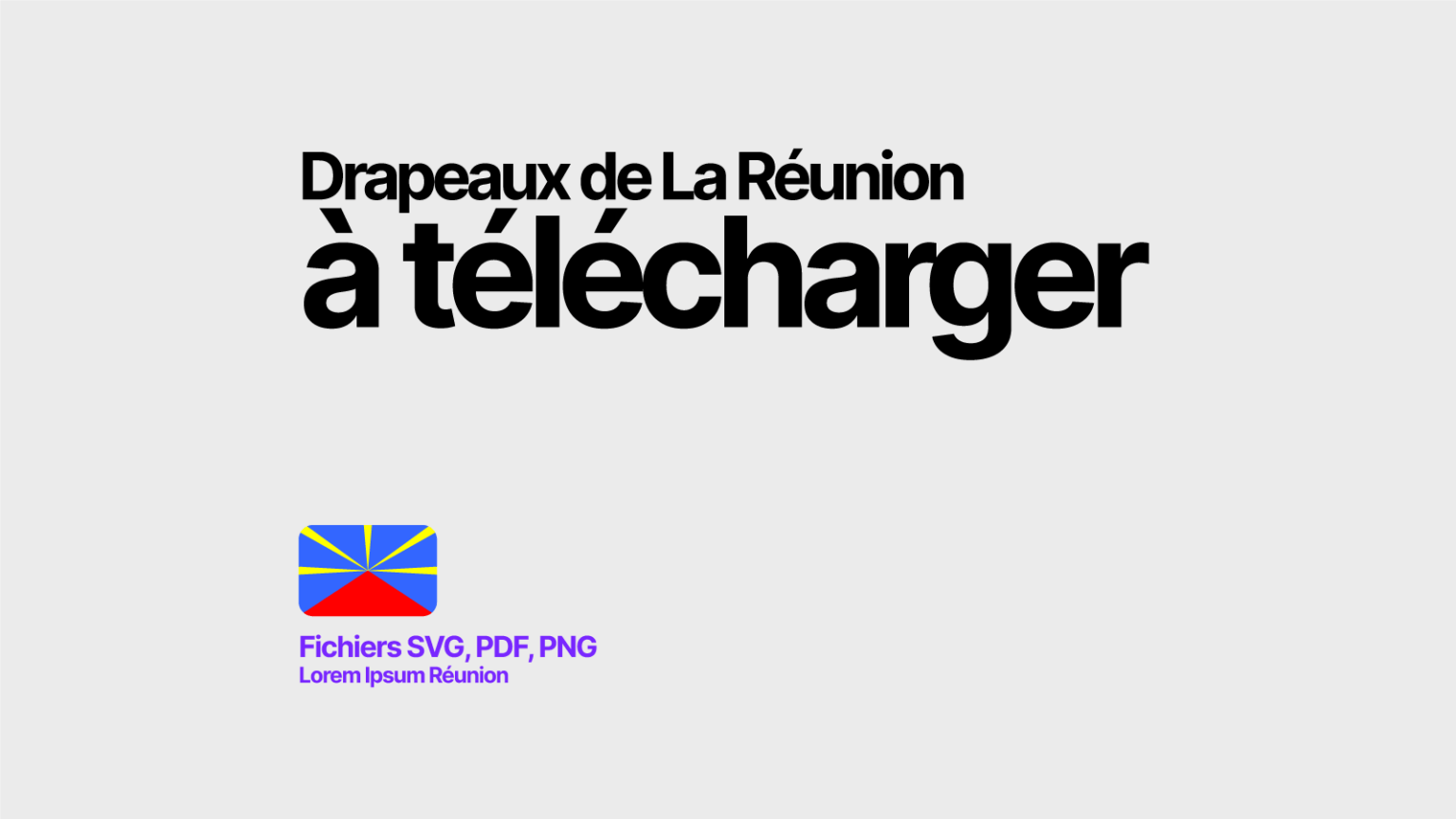 Fichiers vectoriels du drapeau de La Réunion