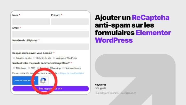 Thumbnail/Image de l'article "Comment ne plus recevoir de spam sur vos formulaires Elementor WordPress"