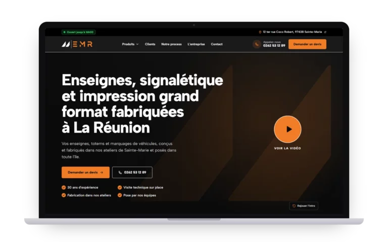 Enseigne Maintenance Réunion