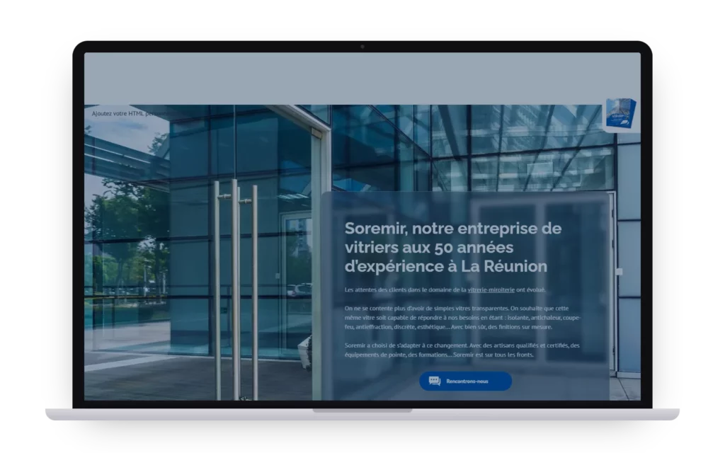 Site Soremir sur ordinateur